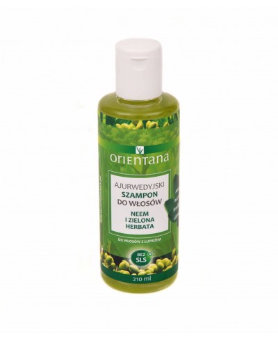 Szampon ajurwedyjski do włosów NEEM I ZIELONA HERBATA 210 ml ORIENTANA