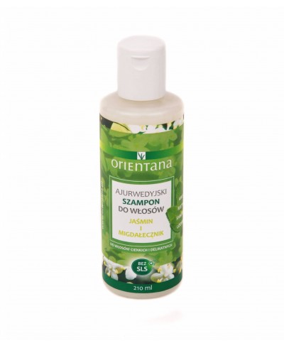Szampon ajurwedyjski do włosów JAŚMIN I MIGDAŁECZNIK 210ml ORIENTANA