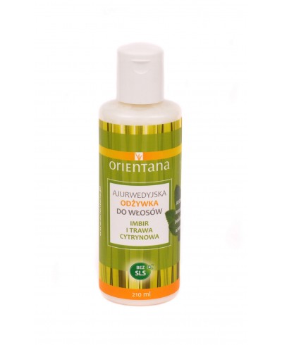 Odżywka ajurwedyjska do włosów Imbir i Trawa Cytrynowa 210ml ORIENTANA
