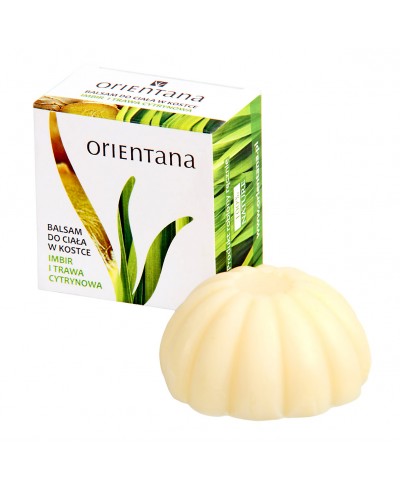 Balsam do ciała w kostce IMBIR I TRAWA CYTRYNOWA 60g ORIENTANA