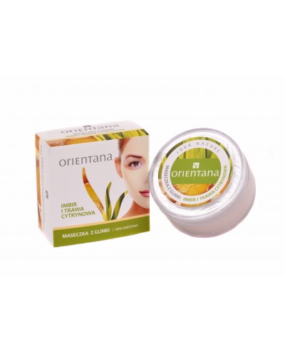 Maseczka z glinki IMBIR I TRAWA CYTRYNOWA 50g ORIENTANA