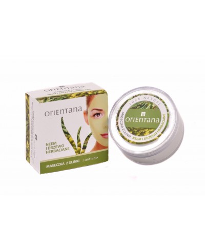 Maseczka z glinki NEEM I DRZEWO HERBACIANE 50g ORIENTANA