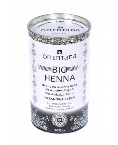 Bio Henna HEBANOWA CZERŃ do włosów długich 100g ORIENTANA