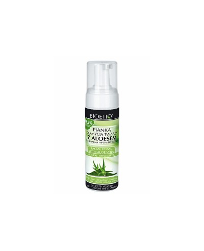 Pianka do mycia twarzy aloesowa BIOETIQ 150 ml
