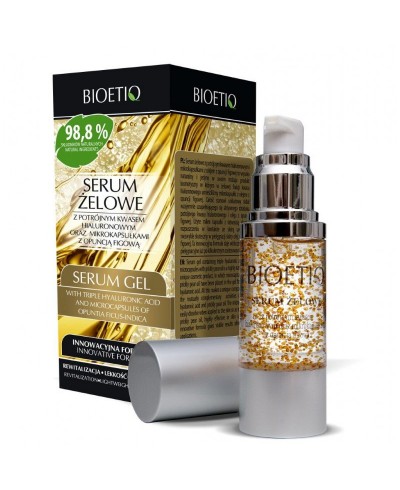 Serum żelowe z potrójnym kwasem hialuronowym 98,8% BIOETIQ 30 ml
