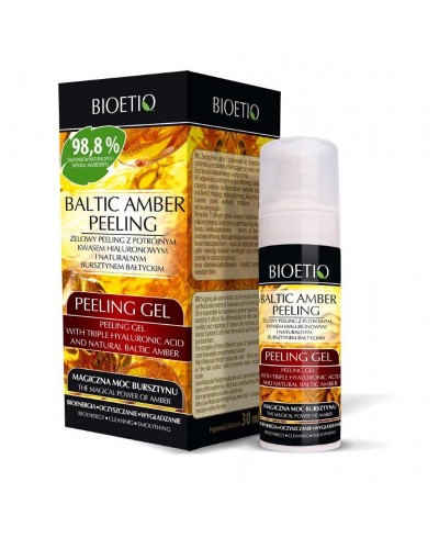 Peeling żel do twarzy z bursztynem BIOETIQ 30 ml