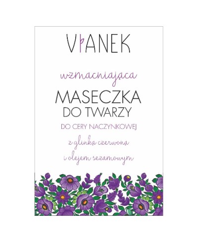 Maseczka wzmacniająca do twarzy cera naczynkowa 10 ml