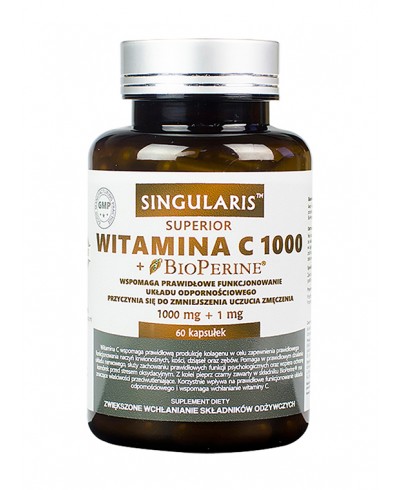 Witamina C 1000+ Bioperine superior 60 kaps. SINGULARIS