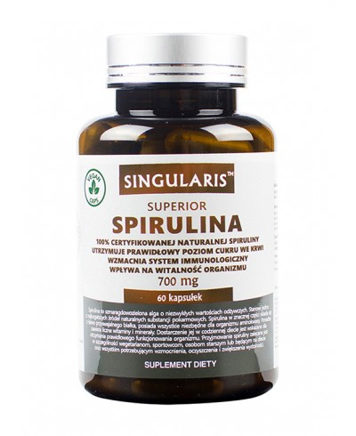 Spirulina 700mg 60 kaps. Superior SINGULARIS