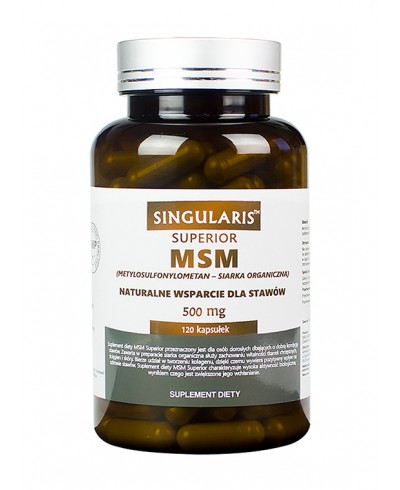 MSM 500mg Superior 120 kaps. SINGULARIS