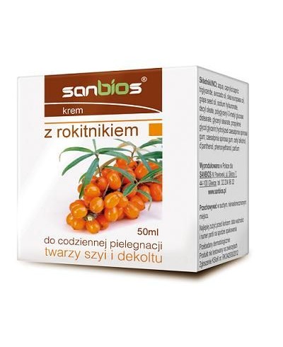 Krem do twarzy szyi i deloktu z rokitnikiem SANBIOS 50 ml