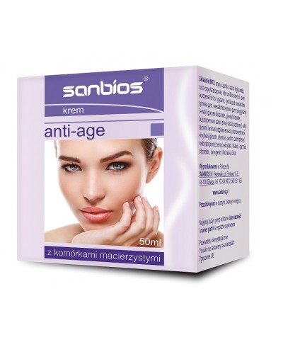 Krem do twarzy  anti - age z komórkami macierzystymi SANBIOS 50 ml