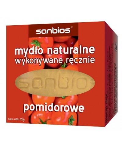 Mydlo naturalne wykoywane ręcznie pomidorowe SANBIOS 100 g