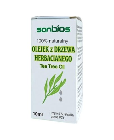 Olejek z drzewa herbacianego 100% naturalny SANBIOS 10 ml