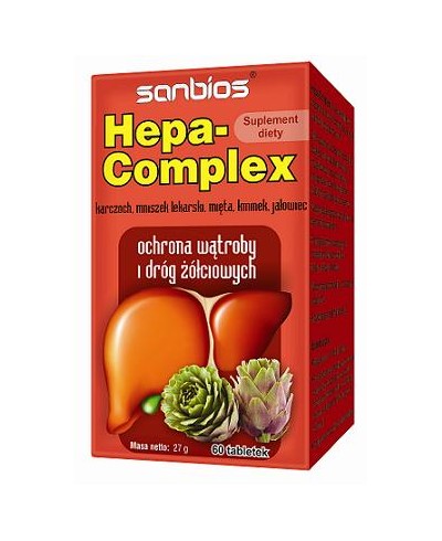 Hepa Complex ochrona wątroby i dróg żółciowych SANBIOS 60 tabletek