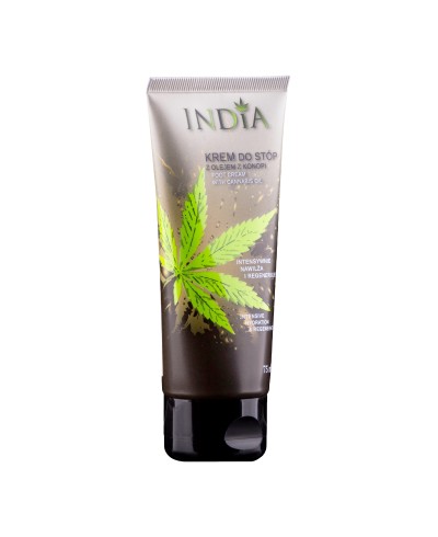 Krem do stóp z olejem z konopi INDIA 75 ml