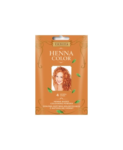 Ziołowa odżywka koloryzująca 4 CHNA do włosów Henna Color VENITA 75 ml