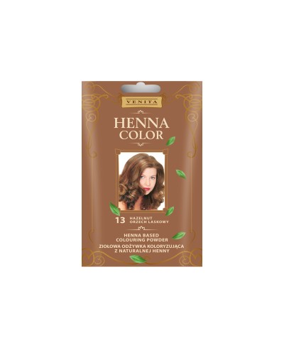 Balsam Koloryzujący 13 ORZECH LASKOWY do włosów  Henna Color VENITA 75 ml