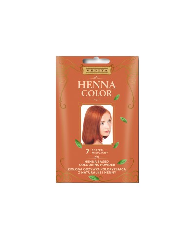 Ziołowa odżywka koloryzująca 19 CZARNA CZEKOLADA do włosów  Henna Color VENITA