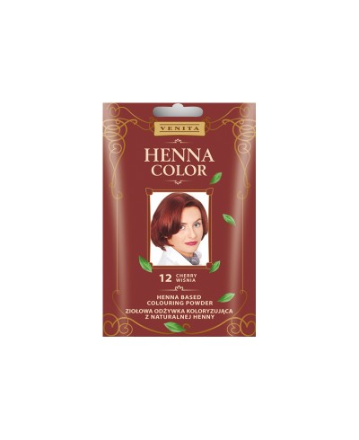 Ziołowa odżywka koloryzująca 19 CZARNA CZEKOLADA do włosów  Henna Color VENITA