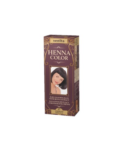 Balsam Koloryzujący 17 BAKŁAŻAN do włosów  Henna Color VENITA 75 ml