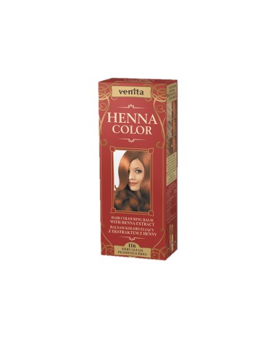 Balsam Koloryzujący 116 PŁOMIENNA ISKRA do włosów  Henna Color VENITA 75 ml