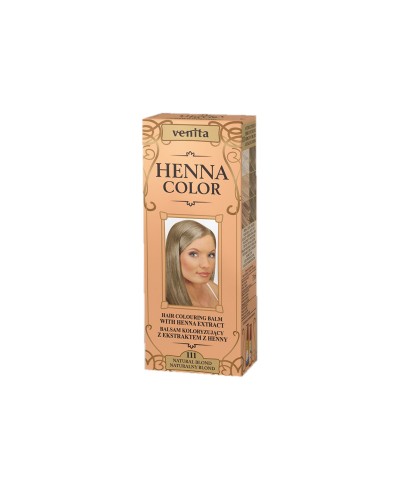 Balsam Koloryzujący 111 NATURALNY BLOND do włosów  Henna Color VENITA 75 ml