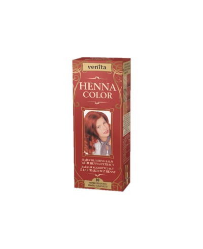 Balsam Koloryzujący 10 OWOC GRANATU do włosów  Henna Color VENITA 75 ml