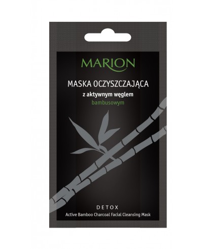 Maska oczyszczająca do twarzy z aktywnym węglem bambusowym Detox MARION 10 g