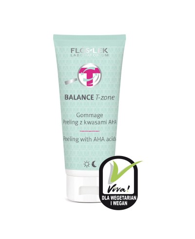 Peeling gommage do twarzy z kwasami AHA FLOS - LEK 125 g