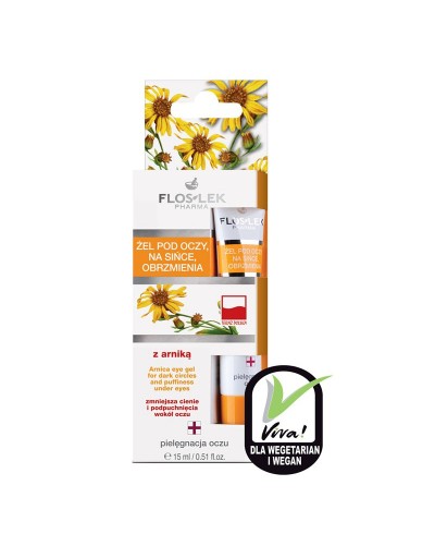 Żel pod oczy z arniką na sińce i obrzęki FLOS - LEK 15 ml