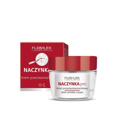 Krem do twarzy przeciwzmarszczkowy Naczynka Pro FLOS - LEK 50 ml