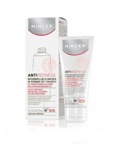 Maseczka do twarzy w kremie do wzmocnienia naczyń krwionośnych AntiAllergic MINCER PHARMA 75 ml