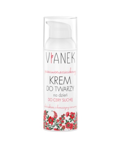 Krem przeciwzmarszczkowy do twarzy na dzień cera sucha VIANEK 50 ml
