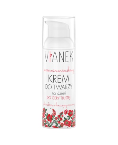Krem przeciwzmarszczkowy do twarzy na dzień cera sucha VIANEK 50 ml