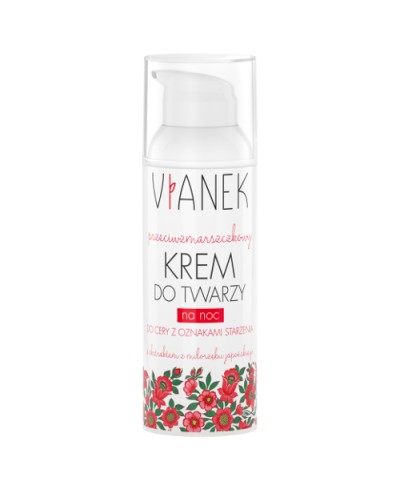 Krem przeciwzmarszczkowy do twarzy na dzień cera sucha VIANEK 50 ml