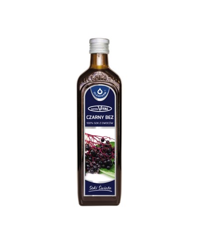 Sok naturalny 100% z czarnego bzu OLEOFARM 490 ml