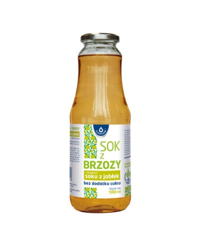 Sok z brzozy z dodatkiem soku z jabłek bez dodatku cukru OLEOFARM 1 l