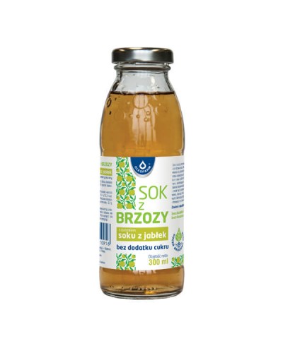 Sok z brzozy z dodatkiem soku z jabłek bez dodatku cukru OLEOFARM 1 l