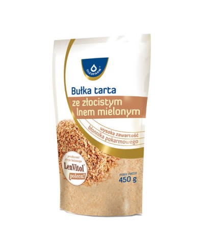 Bulka tarta ze złocistym lnem mielonym OLEOFARM 450 g