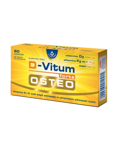 Witamina D i K OSTEO Forte D - Vitum OLEOFARM 60 kapsułek