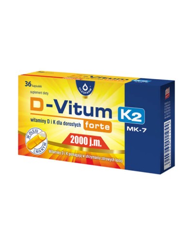 Witamina D i K OSTEO Forte D - Vitum OLEOFARM 60 kapsułek