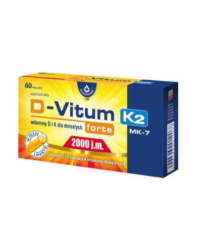 Witamina D i K OSTEO Forte D - Vitum OLEOFARM 60 kapsułek