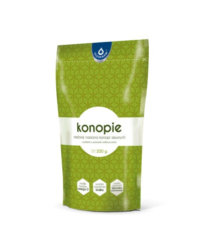 Konopia siewna nasiona mielone OLEOFARM 200 g