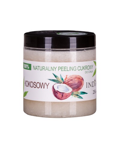 Peeling naturalny cukrowy kokosowy INDIA 250 ml
