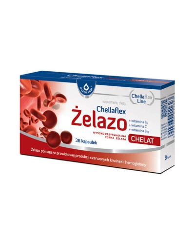 Chellaflex żelazo OLEOFARM 36 kapsułek