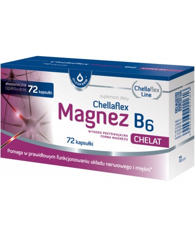 Chellaflex magnez B6 OLEOFARM 36 kapsułek