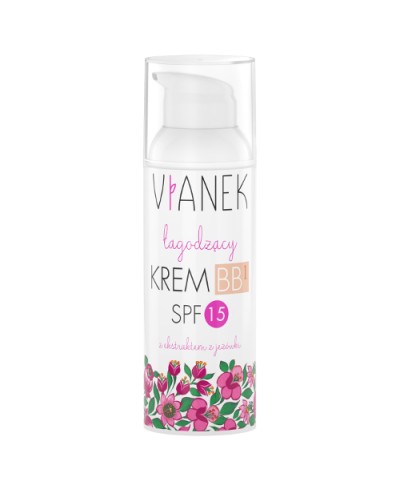 Krem do twarzy BB SPF 15 jasny łagodzący VIANEK 50 ml