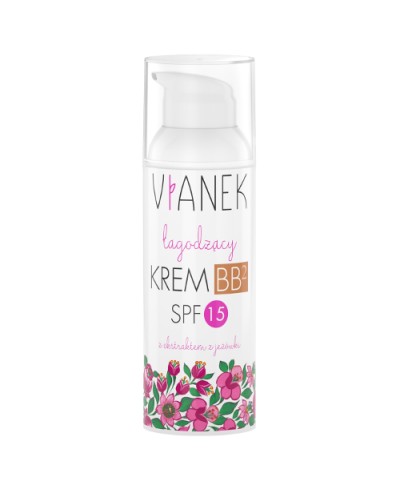 Krem do twarzy BB SPF 15 ciemny łagodzący VIANEK 50 ml