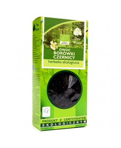 Herbatka ekologiczna ziele owoc borówki czernicy DARY NATURY 100 g
